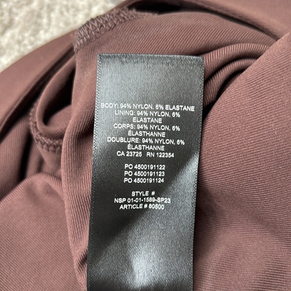 BABATON Chocolate Brown Body Suit Size M worn once. - Picture 5 of 5